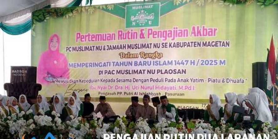 Memeriahkan Tahun Baru Islam, PA Magetan Mengikuti Pengajian Dua Lapanan